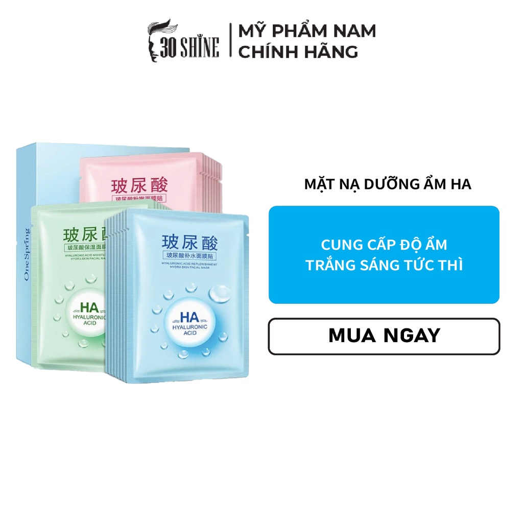 Mặt Nạ HA Dưỡng Ẩm - 30Shine phân phối