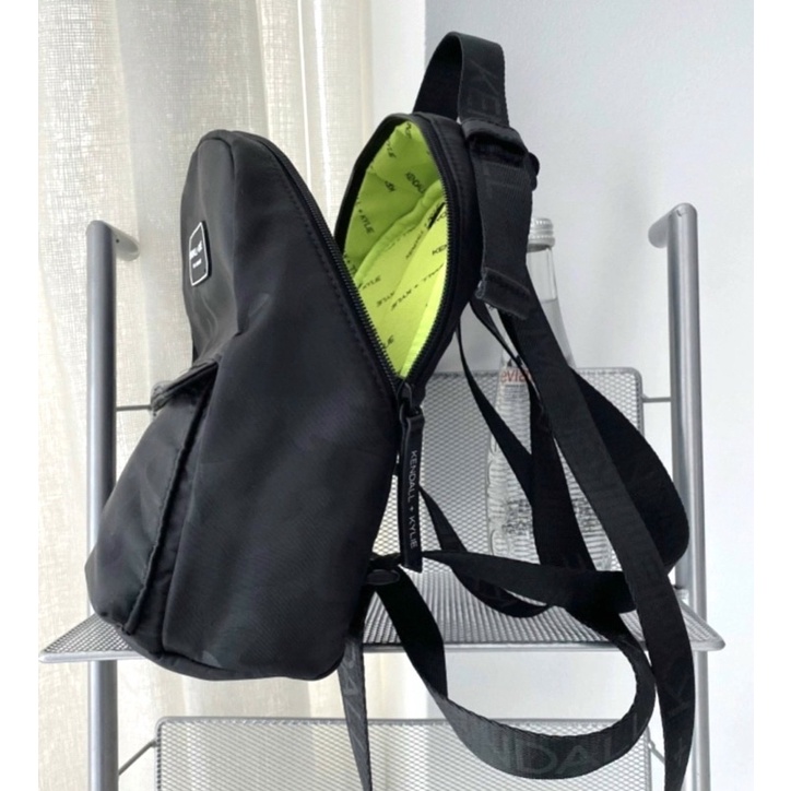 TNS-Balo mini siêu nhẹ hottrend Kendal&Kylie Backpack-chất vải dù xịn sò-màu đen vân camel siêu cá tính