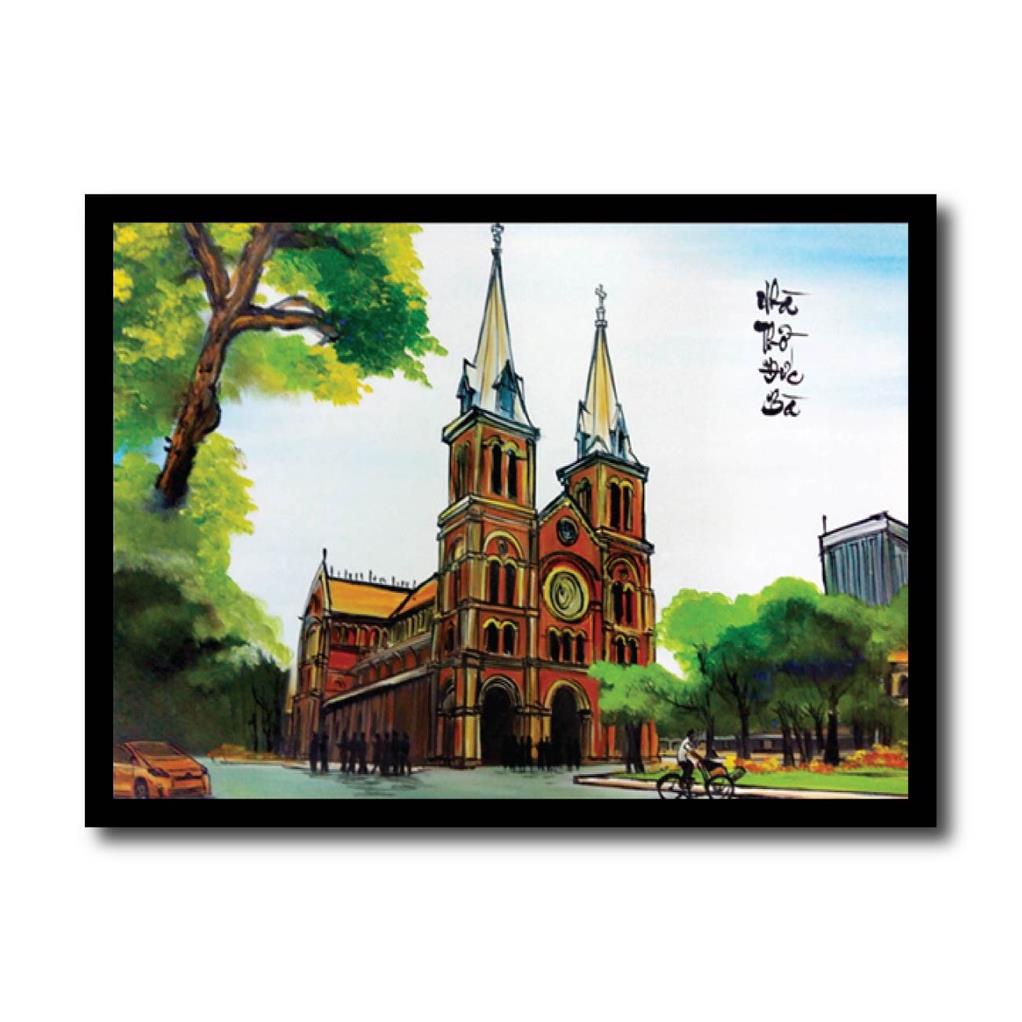 Tranh phong cảnh quê hương Việt Nam, quà tặng lưu niệm, tranh treo tường phong cảnh