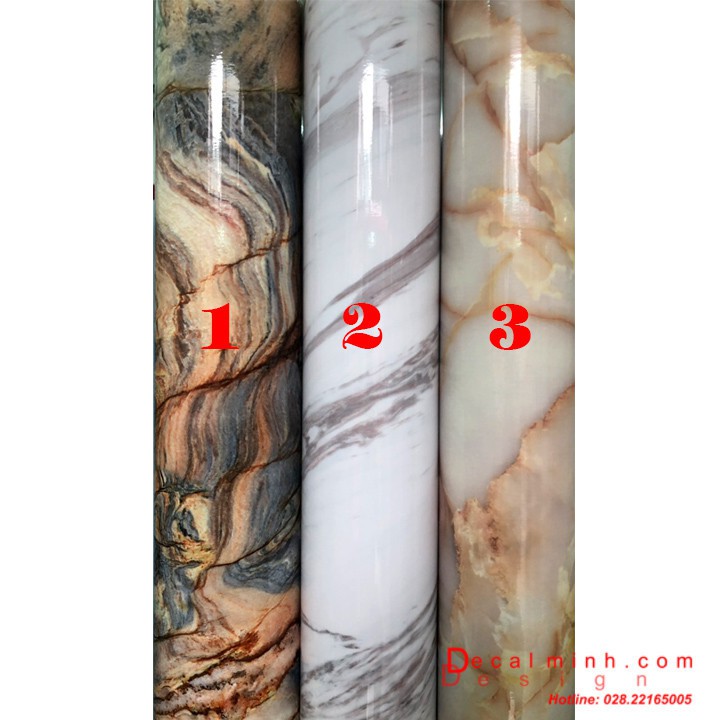 Combo Giấy dán tường vân đá marble stone dày dặn các loại (khổ 60cm)