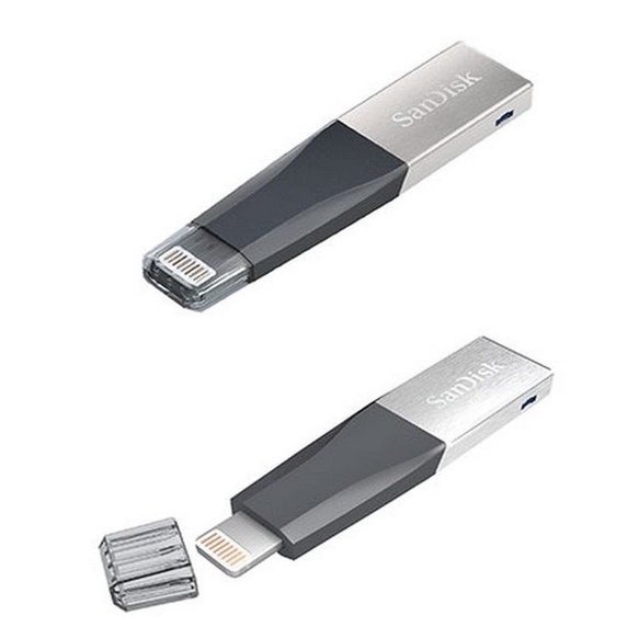 [Mã 55ELSALE1 giảm 7% đơn 300K] Usb 32GB + OTG lightning(MFi) SanDisk iXpand Mini SDIX40N