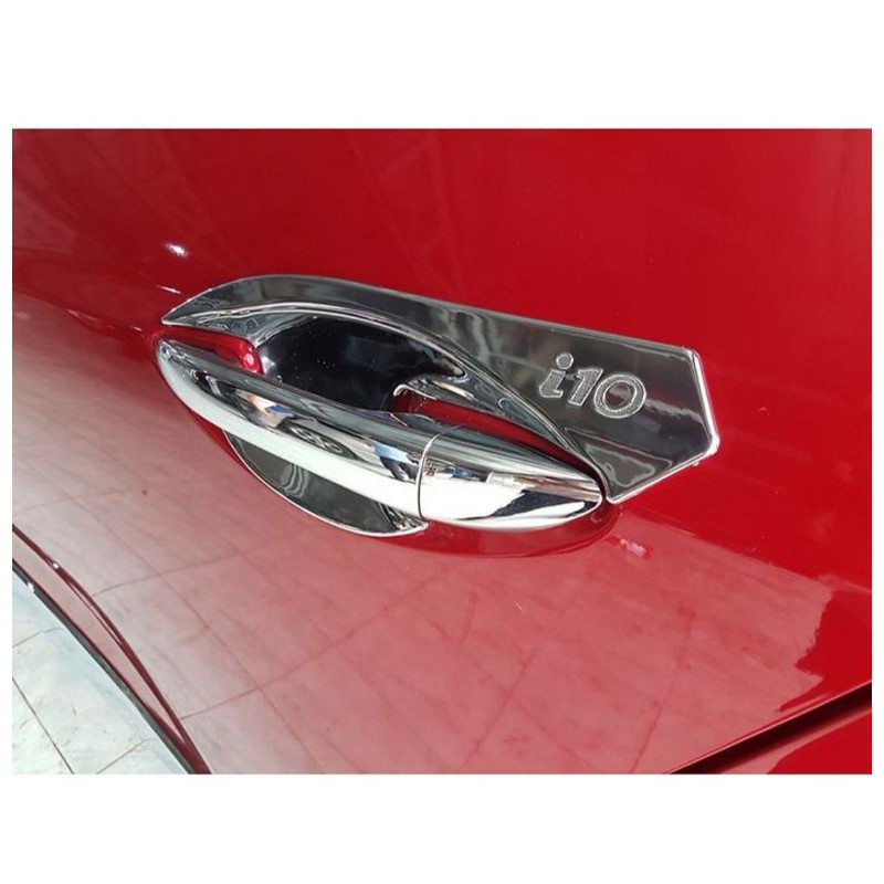 Bộ 4 ốp tay + 4 hõm cửa xe ô tô Hyundai I10 2014 đến nay
