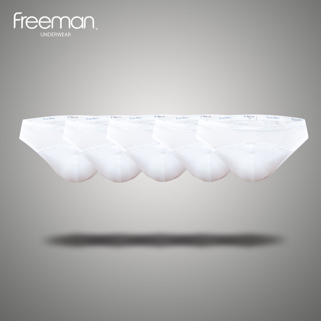 Combo 5 quần lót nam cotton màu trắng 770