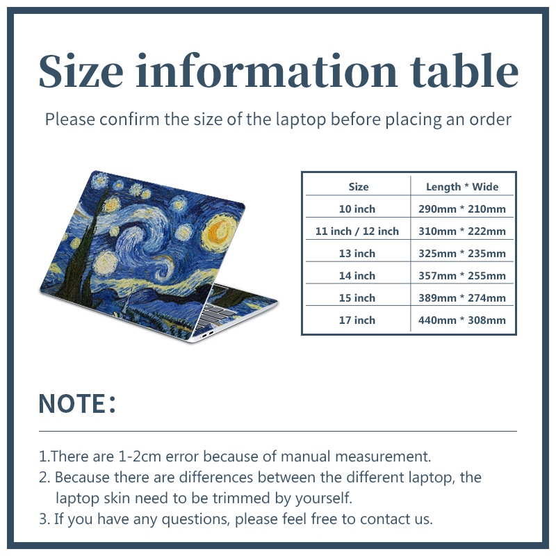 Miếng Dán Chống Trầy Xước Cho Laptop Dell Hp Asus Lenovo Acer MSI Surface Vaio Macbook