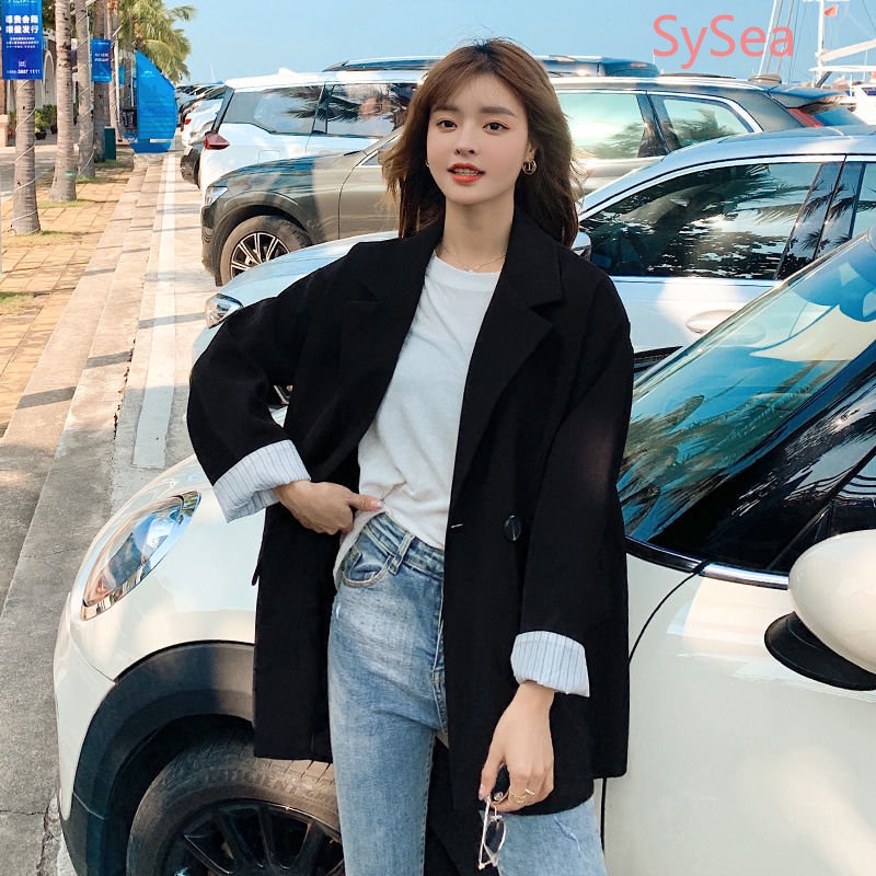 Áo Khoác Blazer Phong Cách Vintage Hàn Quốc Cho Nữ
