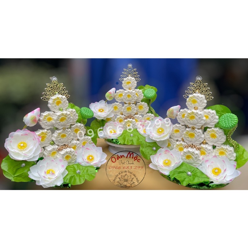 Oản mộc-  Tháp sen 5 tầng, 12 oản sen to
