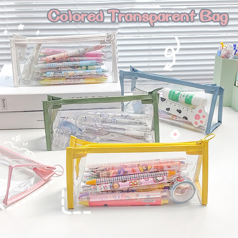 Túi Đựng Bút Chì/Mỹ Phẩm Bằng PVC Trong Suốt Sức Chứa Lớn