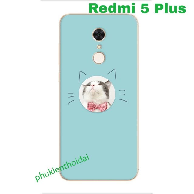Xiaomi Redmi 5 Plus ốp lưng dẻo in 3D hình dễ thương