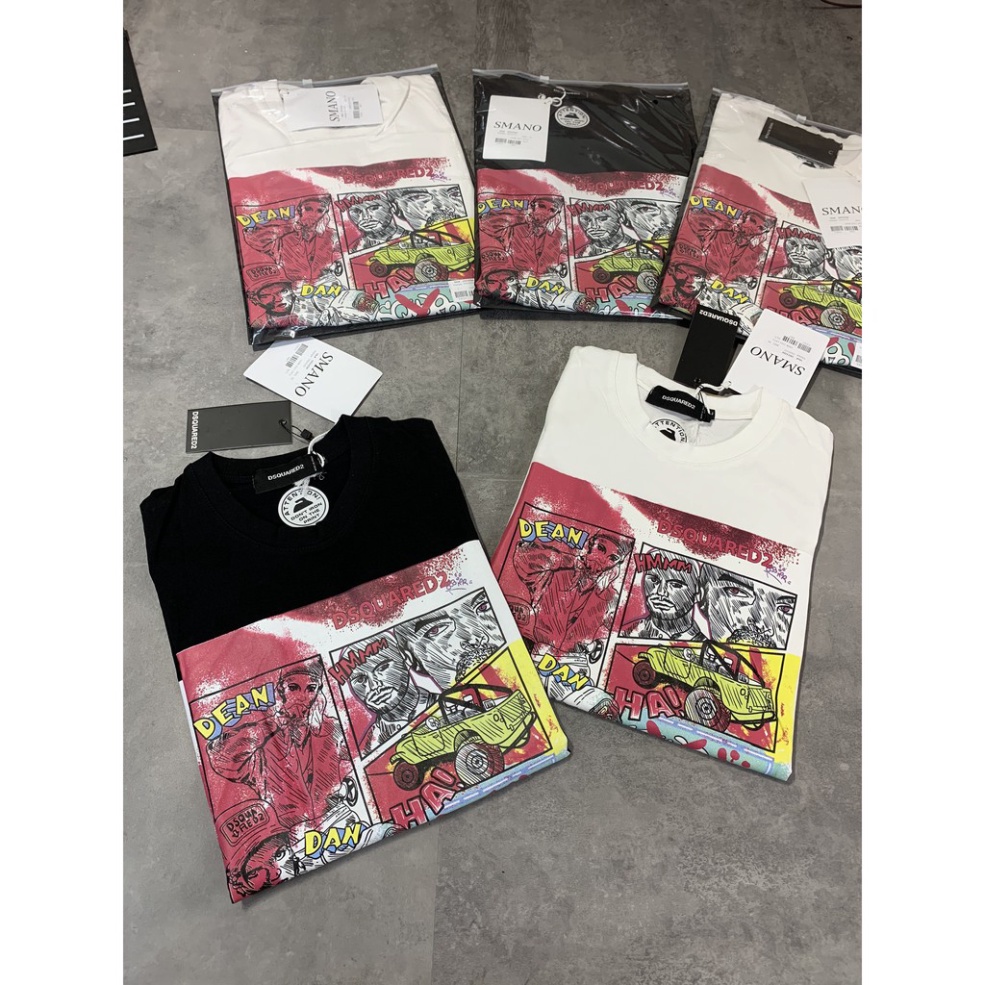 [ FREE SHIP ] Áo thun nam DSQ new, áo phông nam basic, thun nam unisex, áo cộc nam vải cotton co giãn 4 chiều hàng mới v | BigBuy360 - bigbuy360.vn