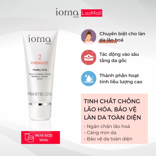 Serum chống lão hóa, tái tạo làn da Ioma Paris Vitality Shot - 10ml