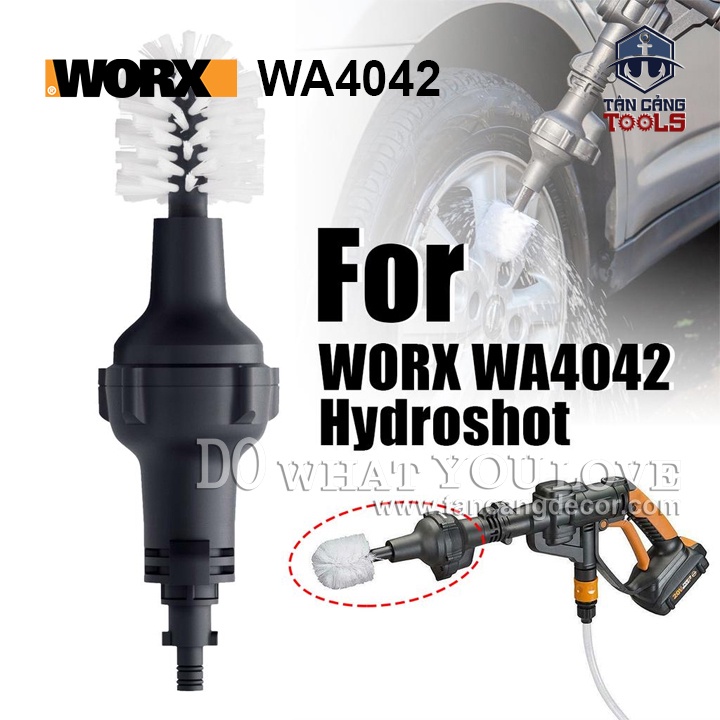 Bàn Chải Đánh Bóng Vệ Sinh Dùng Kèm Máy Xịt WORX HYDROSHOT WA4042