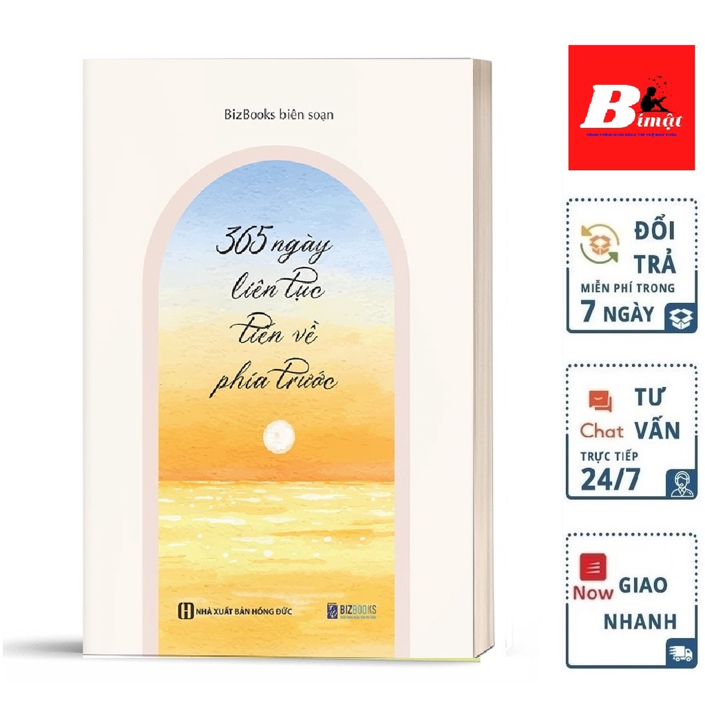 Sách - 365 Ngày Liên Tục Tiến Về Phía Trước - Phát triển bản thân mỗi ngày - Tặng kèm Bookmark
