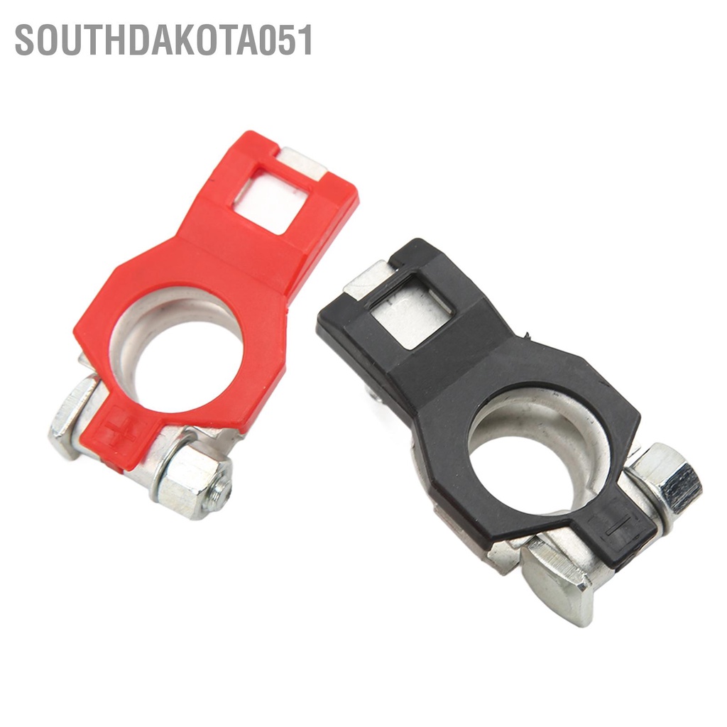 Southdakota051 2pcs Positive Negative Battery Terminal Set 243407F000 243407F001 Car Cable Connector Clamp Replacement for INFINITI