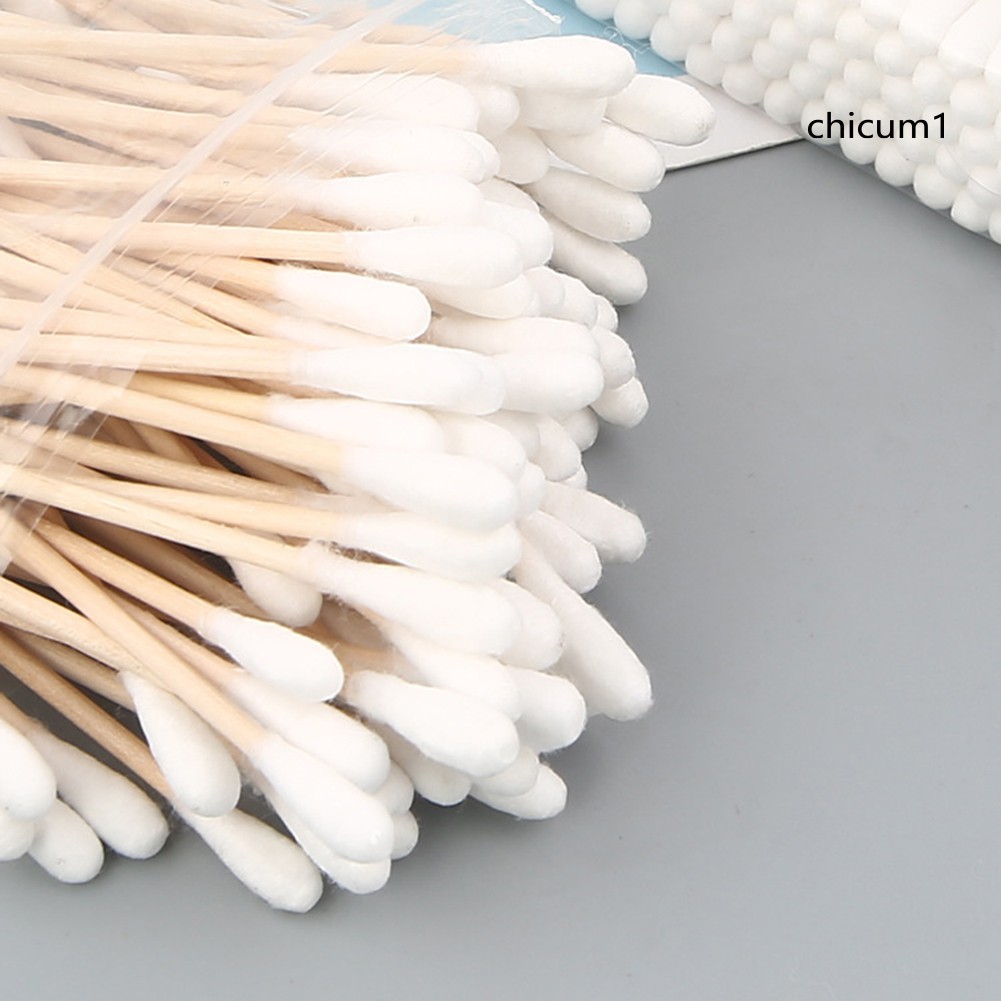 Bộ 100 Tăm Bông Hai Mặt Dùng Một Lần Tiện Dụng