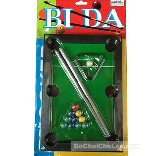 Vỉ đồ chơi bàn Bi Da lỗ mini Billiards Snooker