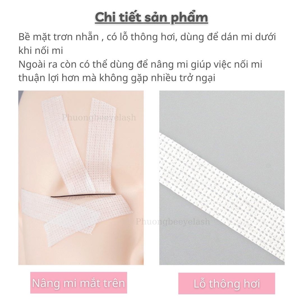 Băng dính nối mi có lỗ thông hơi dùng để dán mi dưới khi nối mi