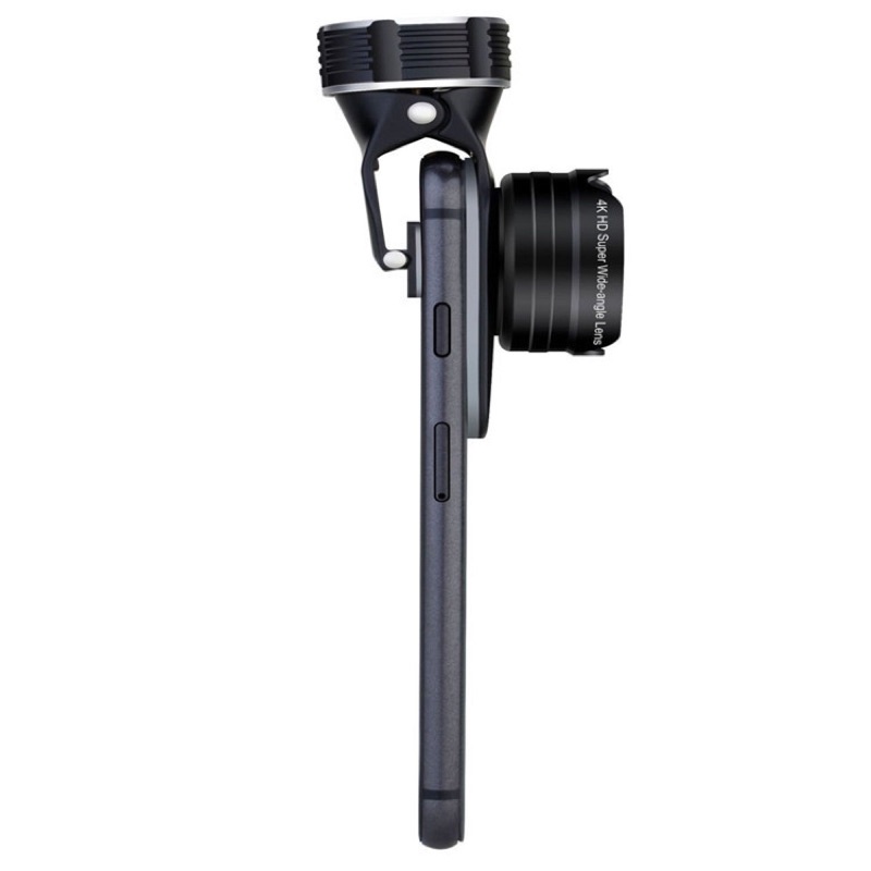 Ống Kính Phóng Đại 4K + Ống Kính Macro 12.8X + Góc Rộng + Ống Kính Fisheye + Macro Cho Điện Thoại
