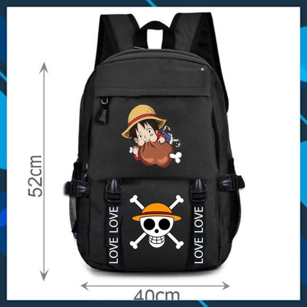 GIÁ TỐT - Balo in hình Luffy gặm thịt - One Piece độc đẹp giá rẻ / balo cực chất