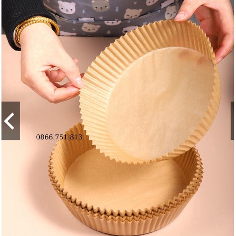 Sét 50 Miêng Giấy Nến Vuông Tròn  Dùng nồi Chiên Không Dầu Dùng Cho Lò Nướng,Lò Vi Sóng,Tủ Lạnh-Sỉ Trần Hằng