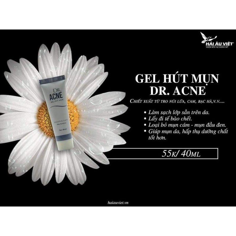 Gel hút mụn đầu đen dr.acne