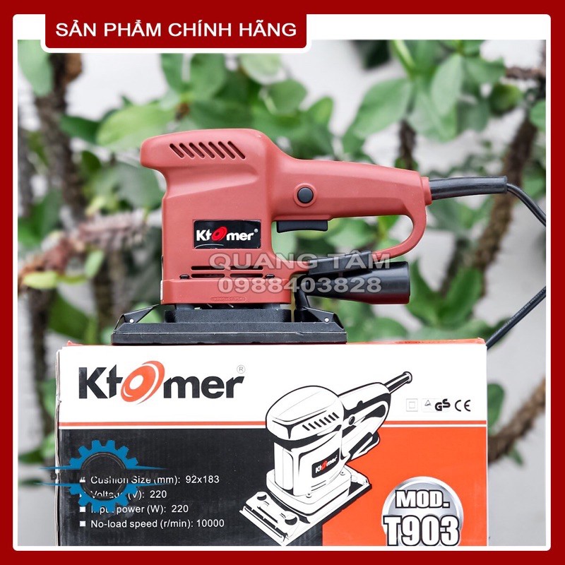 Máy Chà Nhám - Đánh Giấy Ráp Rung Ktomer T903 [Chính Hãng]