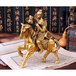 Tượng con khỉ cưỡi ngựa Mã Thượng Phong Hầu bằng đồng thau cỡ trung