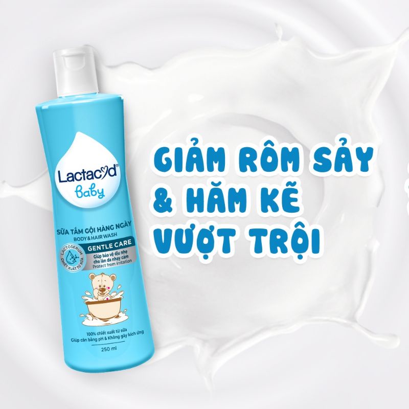 Sữa tắm gội trẻ em Lactacyd Baby Gentle Care - Giúp bảo vệ dịu nhẹ cho làn da nhạy cảm