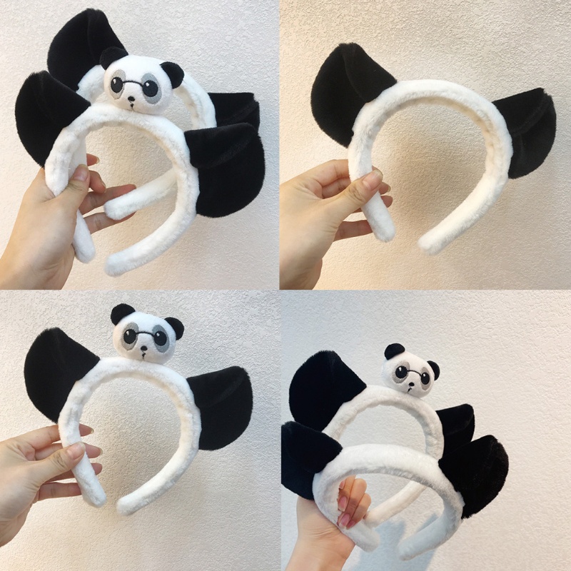 Băng Đô Cài Tóc Hình Tai Gấu Trúc Hoạt Hình Đáng Yêu Dành Cho Bé Gái