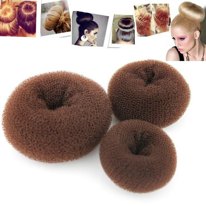 Bộ 3 Dụng Cụ Búi Tóc Hình Bánh Donut DIY