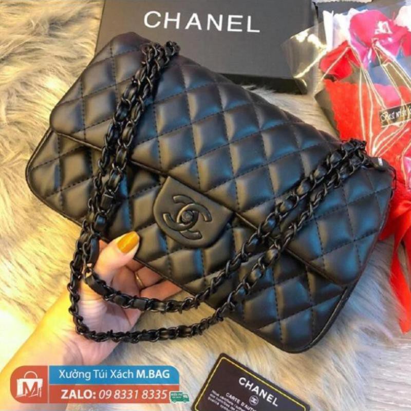 Hàng đẹp đến từng mm Túi 𝗖𝗡-𝗫 𝗞𝗵𝗼́𝗮 Đ𝗲𝗻 mềm mại FULLBACK mã T3471 _MBAGSHOP