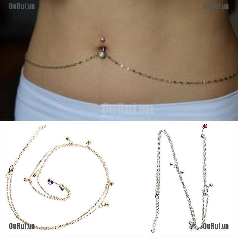 Khuyên Rốn Đính Hạt Pha Lê Dễ Thương Thời Trang Cho Nữ