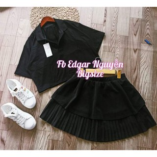 Áo croptop cổ bẻ bigsize