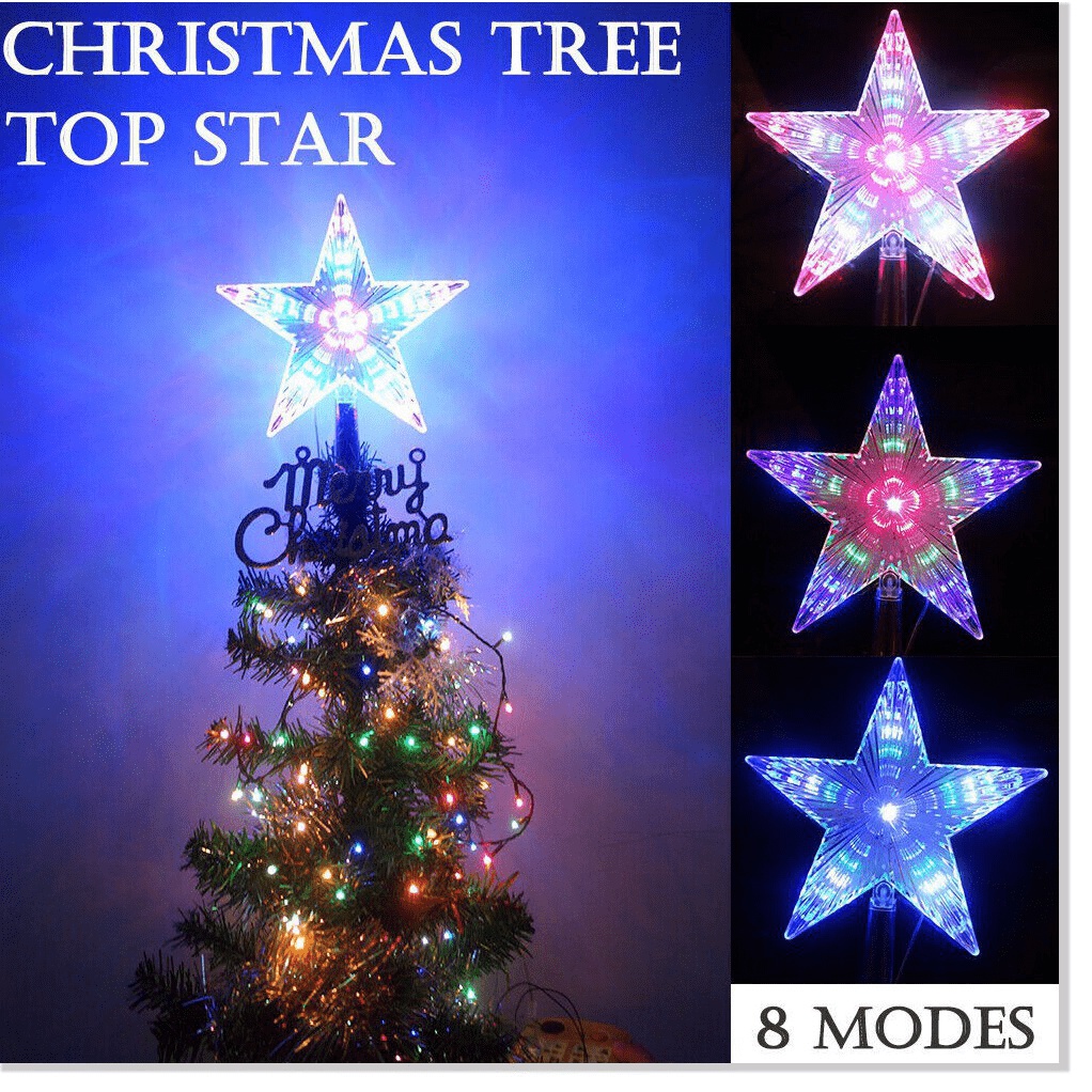 Ngôi Sao Led trang trí cây thông giáng sinh, noel, kích thước 20cm Điện Lực - Điện Lực
