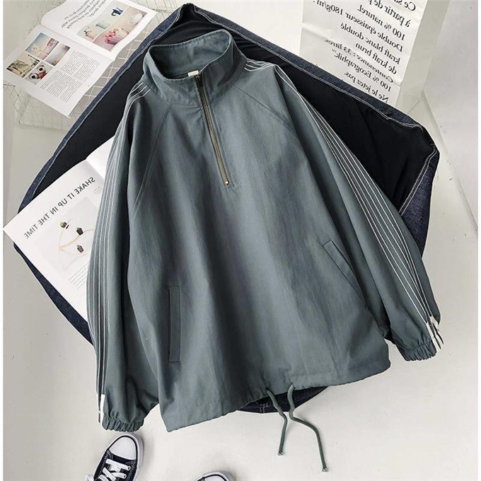 Áo Khoác Tay Dài Màu Trơn Phong Cách Nhật Bản Size S-2Xl Cho Nam Nữ | BigBuy360 - bigbuy360.vn