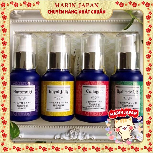 (Có 5 loại)Serum tinh chất dưỡng da Nhật Bản dạng đậm đặc dung tích 60ml từ ý dĩ hatomugi, Q10, collagen , cấp ẩm
