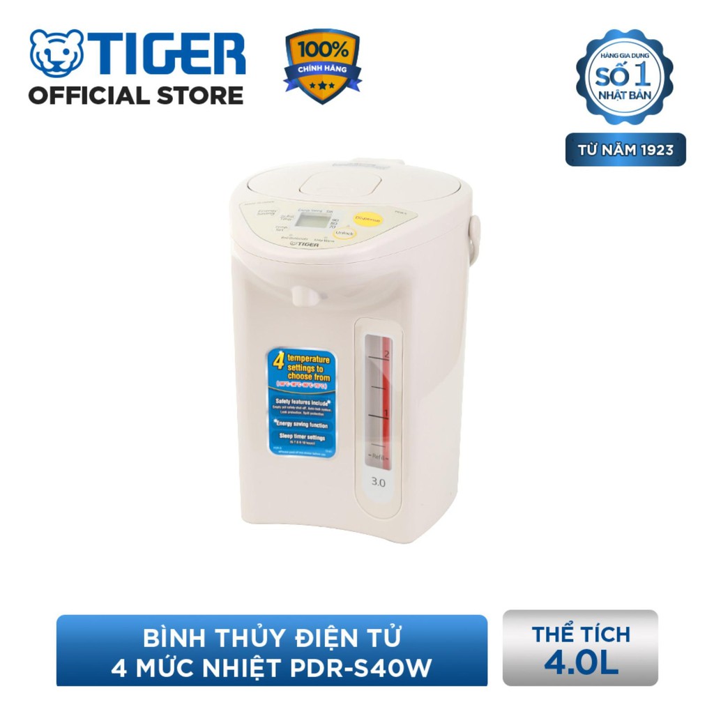 Bình thủy điện Tiger PDR-S40W - hàng chính hãng