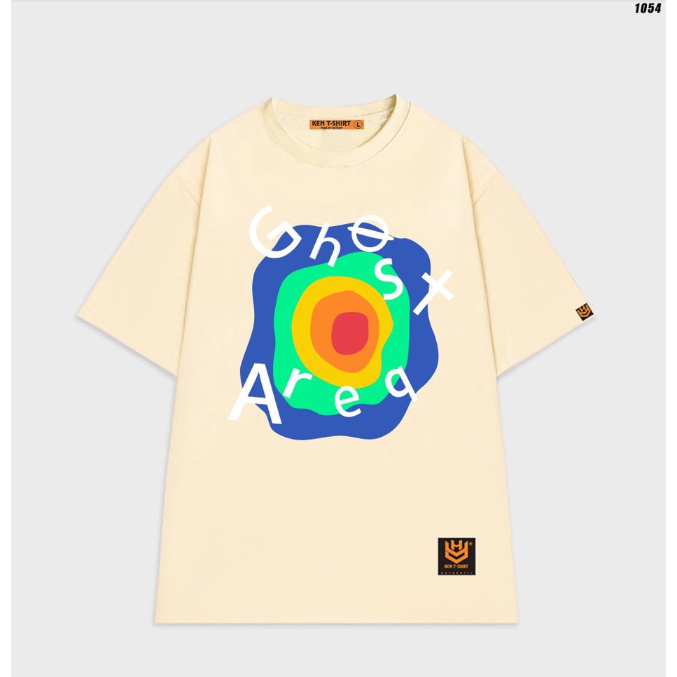 Áo thun form rộng nam nữ unisex tay lỡ Ghost area 1054 HY KOREA