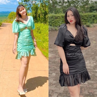  Đầm bigsize body váy bigsize body gợi cảm tôn vòng 1 che bụng mỡ bộ sưu tập đầm big size cho người mập Bigsize Mooha 