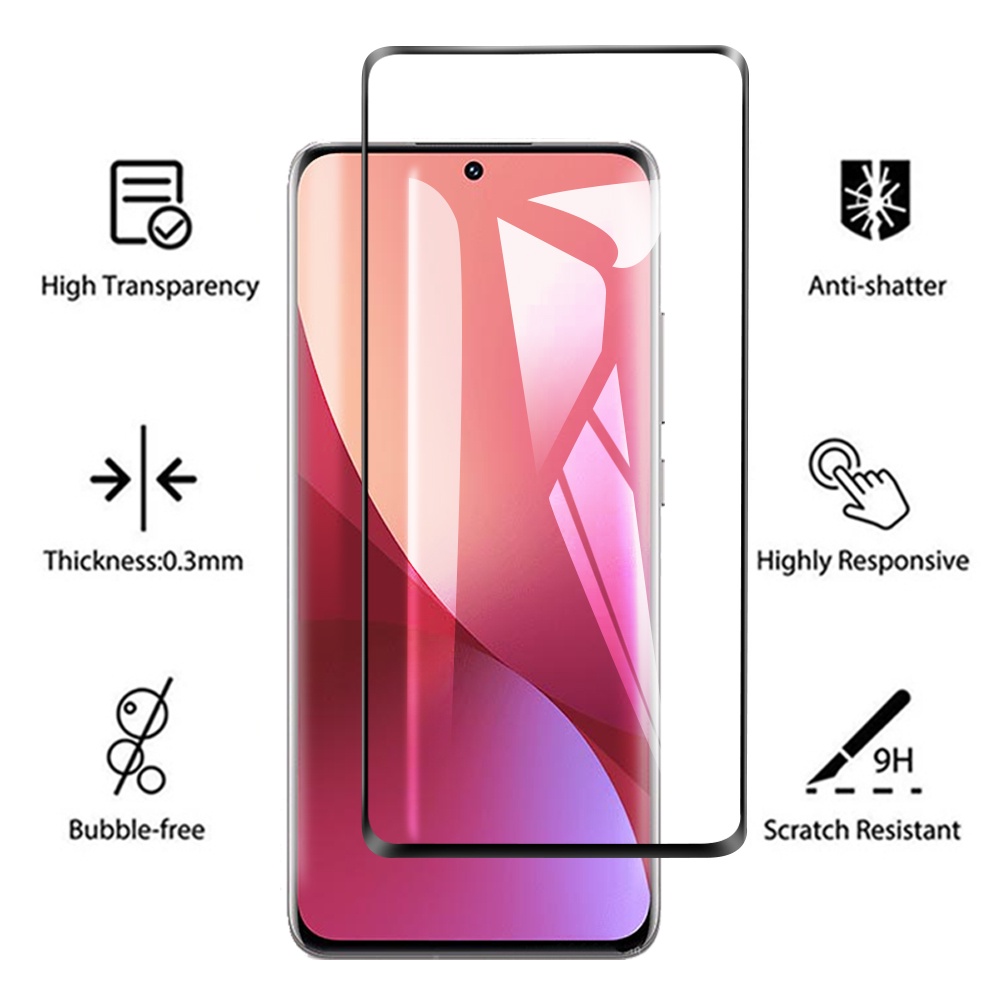 Kính Cường Lực 9D Viền Cong Bảo Vệ Ống Kính Máy Ảnh Xiaomi 12 Pro Xiaomi12 Pro Xiamoi 12Pro 12X