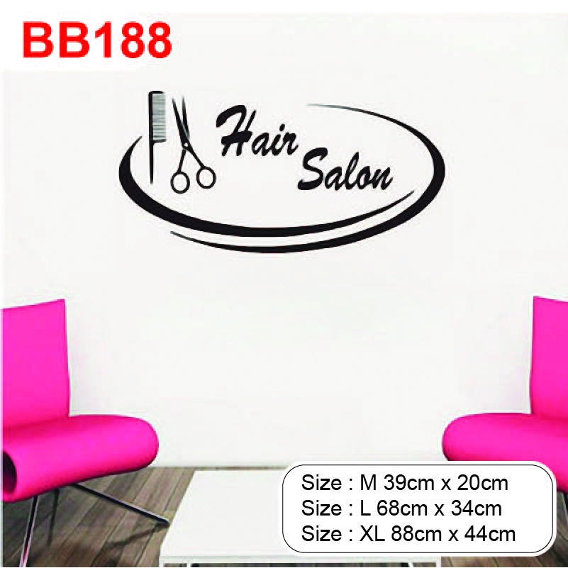 Decal trang trí tiệm Barber, Salon, thu hút khách hàng, tạo điểm nhấn trong tiệm P11