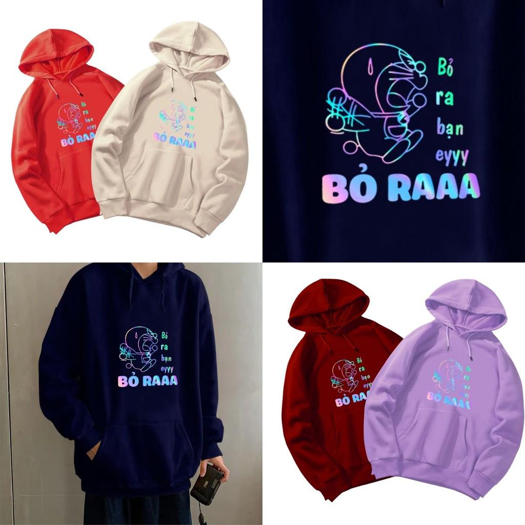 Áo Khoác Hoodie Nam Nữ Doremon Bỏ Ra Phản Quang 🍁 Áo Hoodie Unisex  Form Rộng Thoải Mái Nỉ Bông FREESHIP PQ06KN | BigBuy360 - bigbuy360.vn
