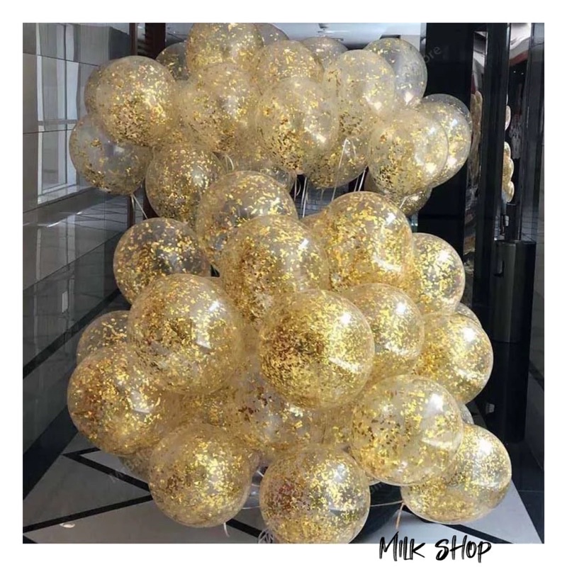 Bộ bóng bay trang trí phòng cưới tông đỏ vàng MK099