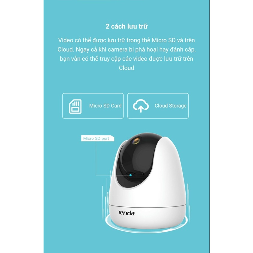 Camera IP Wifi Tenda CP3 Full HD 1080P 360° Hãng Phân Phối Chính Thức
