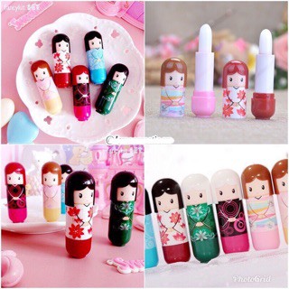 Son Dưỡng Hình Búp Bê Kimono Doll Lipbalm Nội Địa