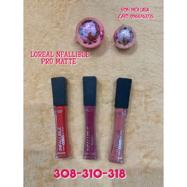 Thanh lý son Loreal  Paris Infallible  Pro Matte chính hãng Mỹ