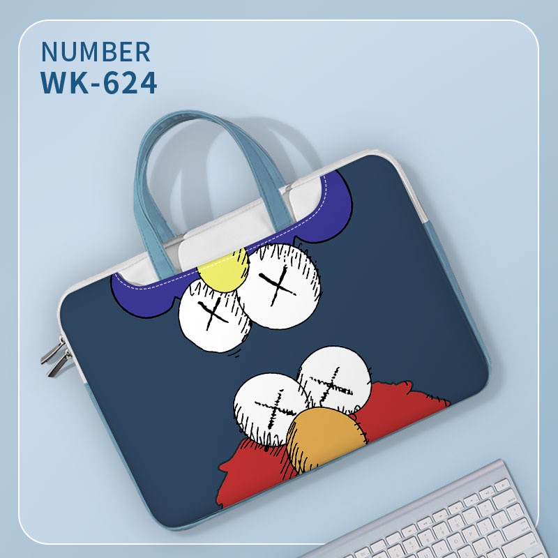Tự làm túi đựng máy tính xách tay Sesame Street 13 14 15 16 17 inch Túi chống sốc cho nam Túi đựng Tote