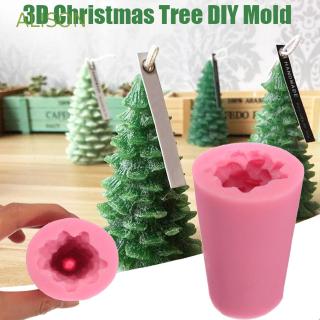 Khuôn làm nến hình cây thông giáng sinh 3D đẹp mắt