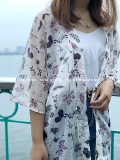 áo đi biển hoạ tiết hoa