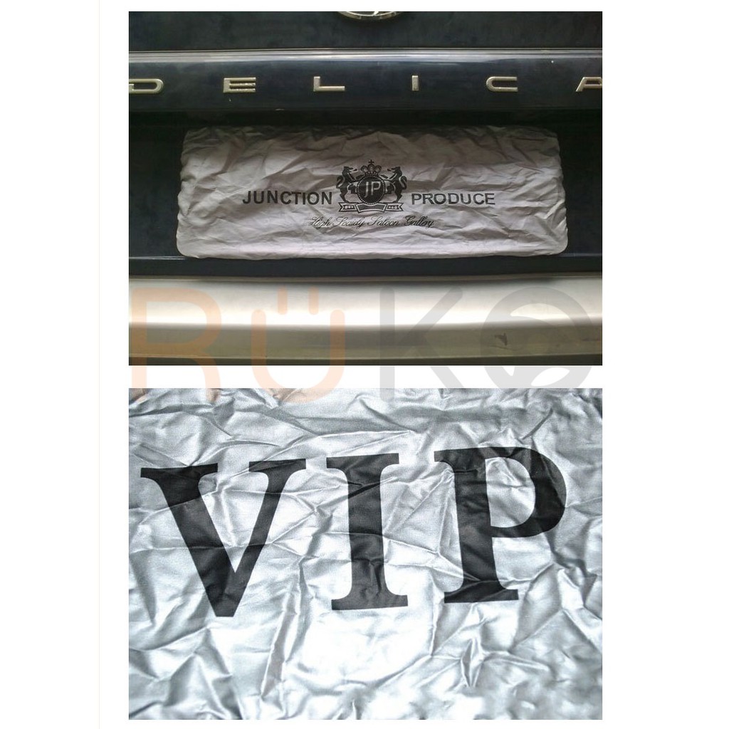 Bộ 2 áo che bụi biển số ô tô, xe hơi in chữ VIP