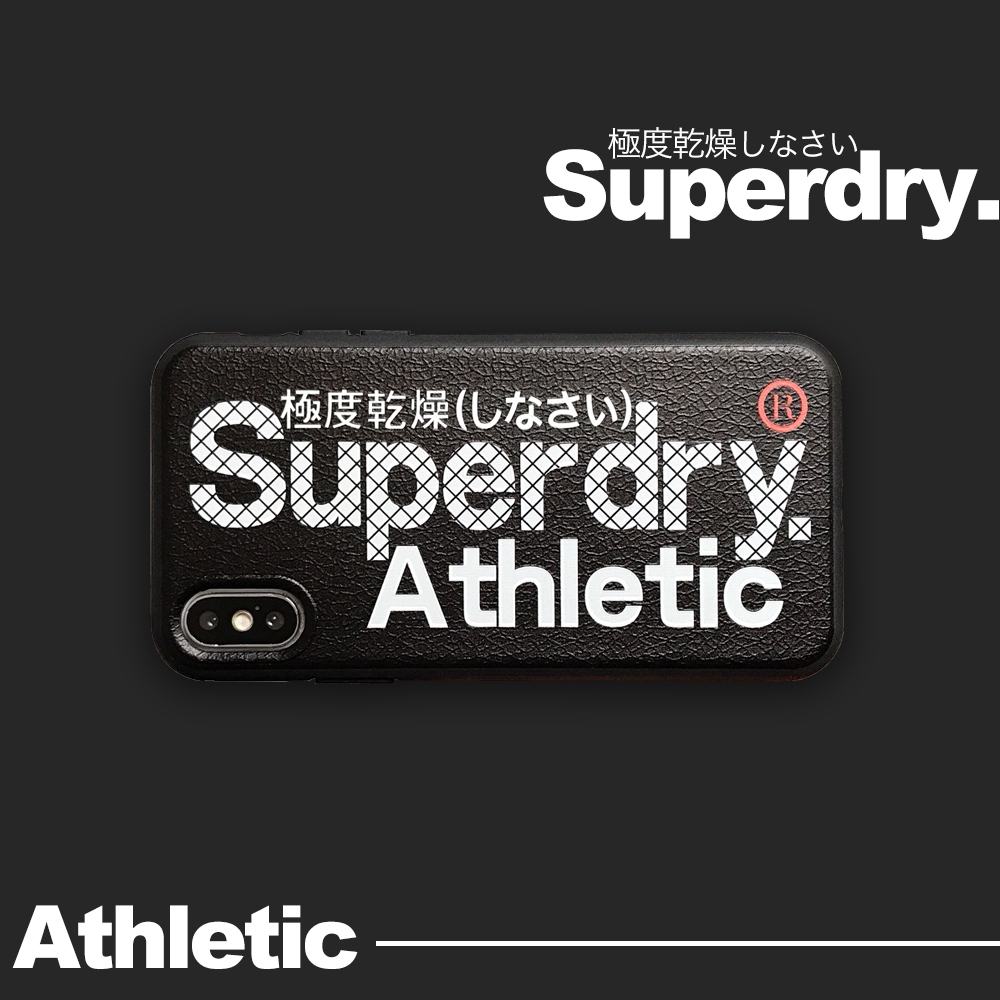 Superdry Athetic  weather dry REAL iPhone 6s 7 8 Plus X XS  Tide brand phone case